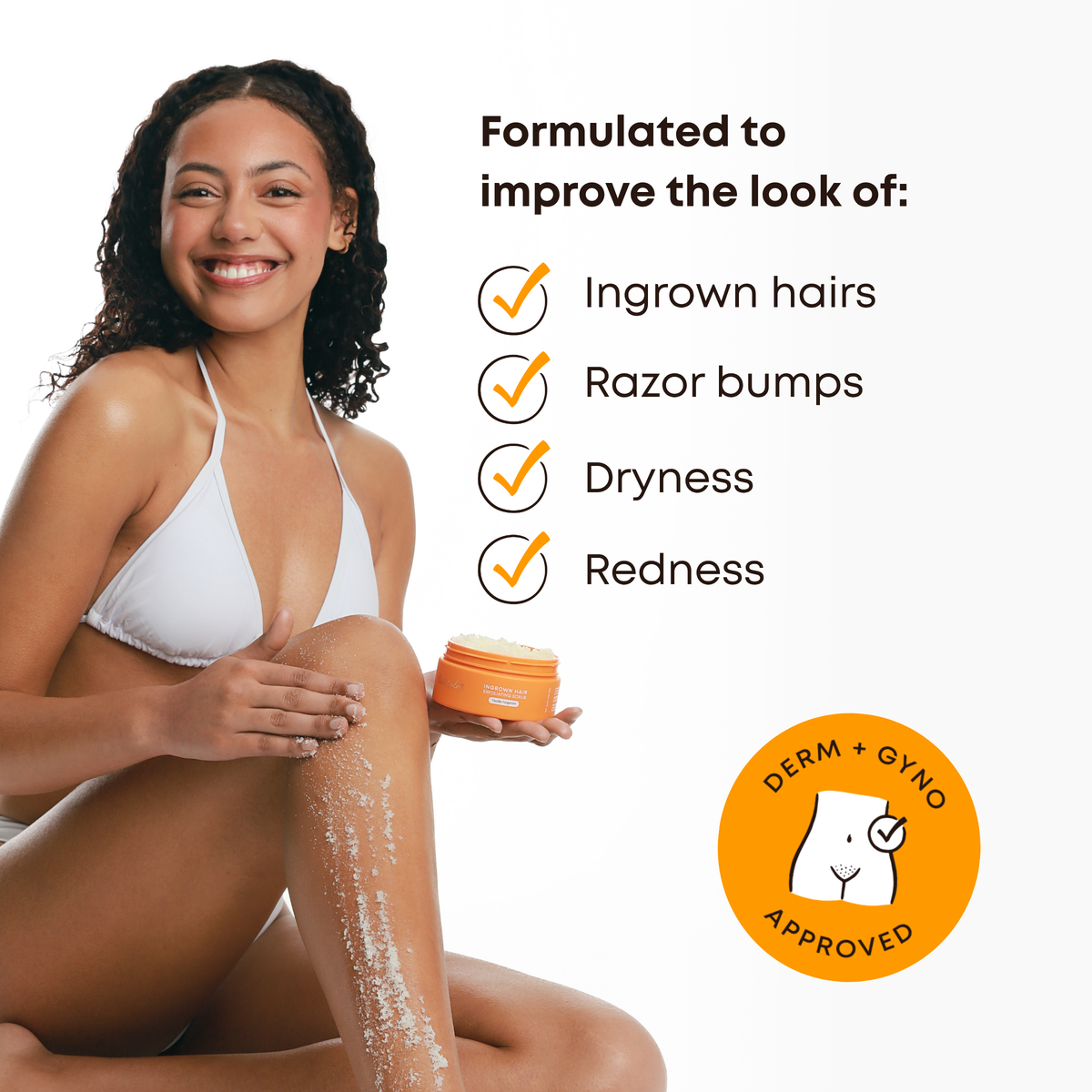 Ingrown Hair Exfoliating Scrub - Vanilla Tangerine