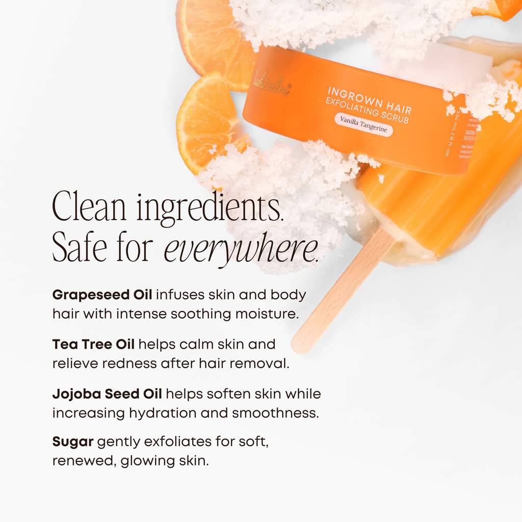 Ingrown Hair Exfoliating Scrub - Vanilla Tangerine